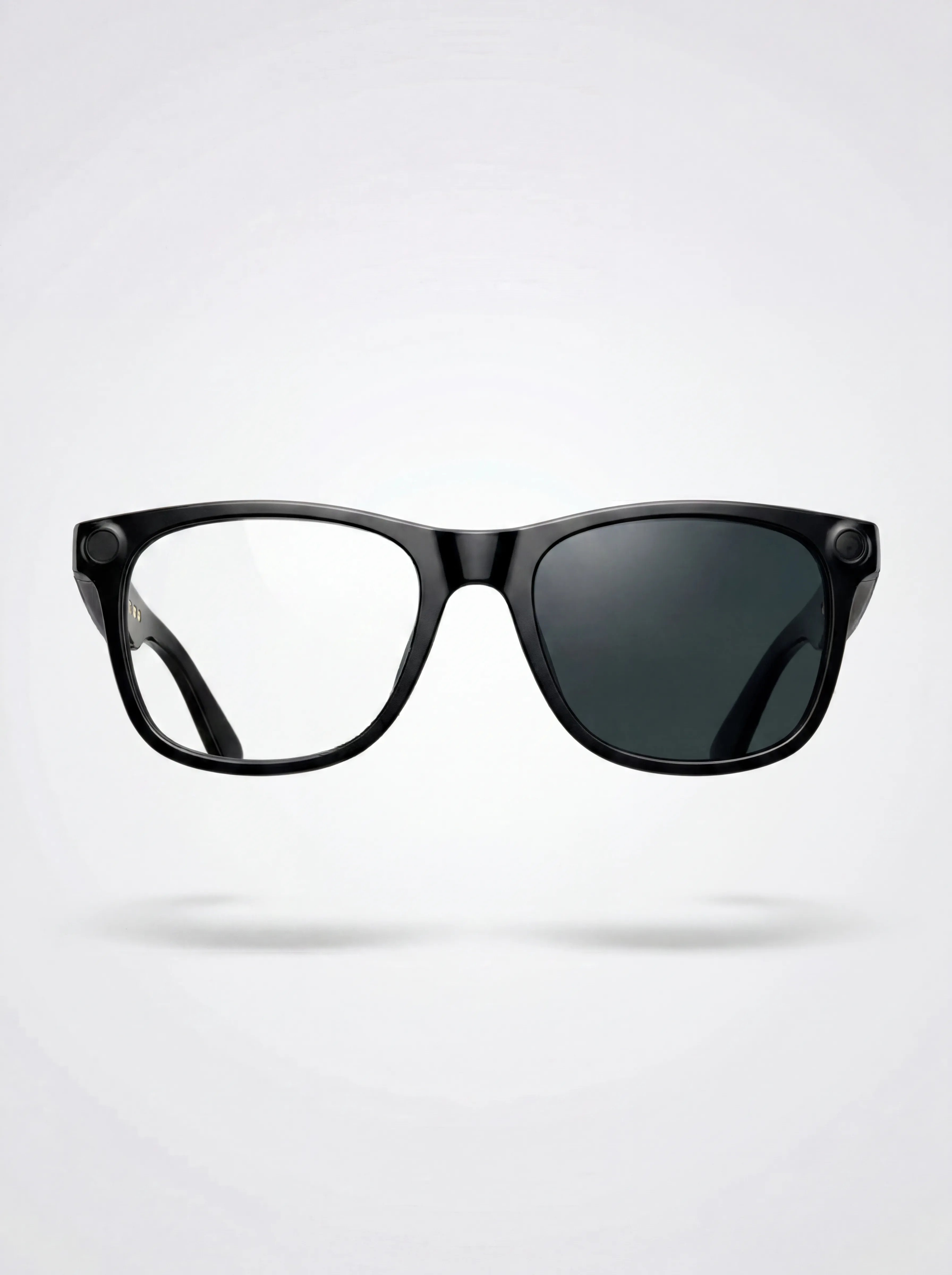Lensmind™ Edition 01 — vista frontal mostrando lentes claras e oscuras intercambiables